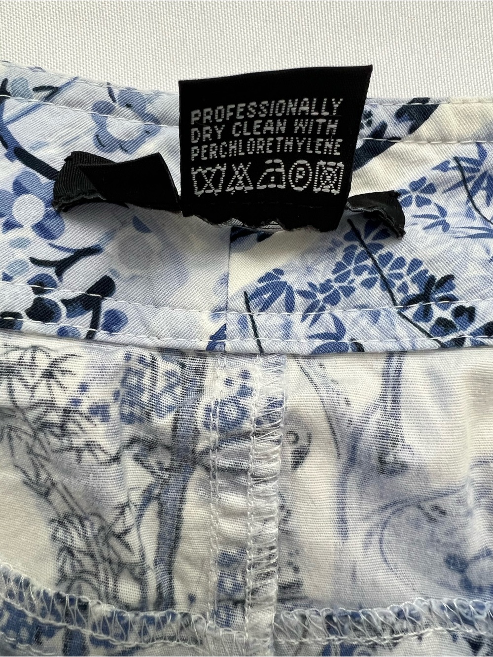 Etcetera Blue & White Chinoiserie style Cotton Skirt - Picture 12 of 12